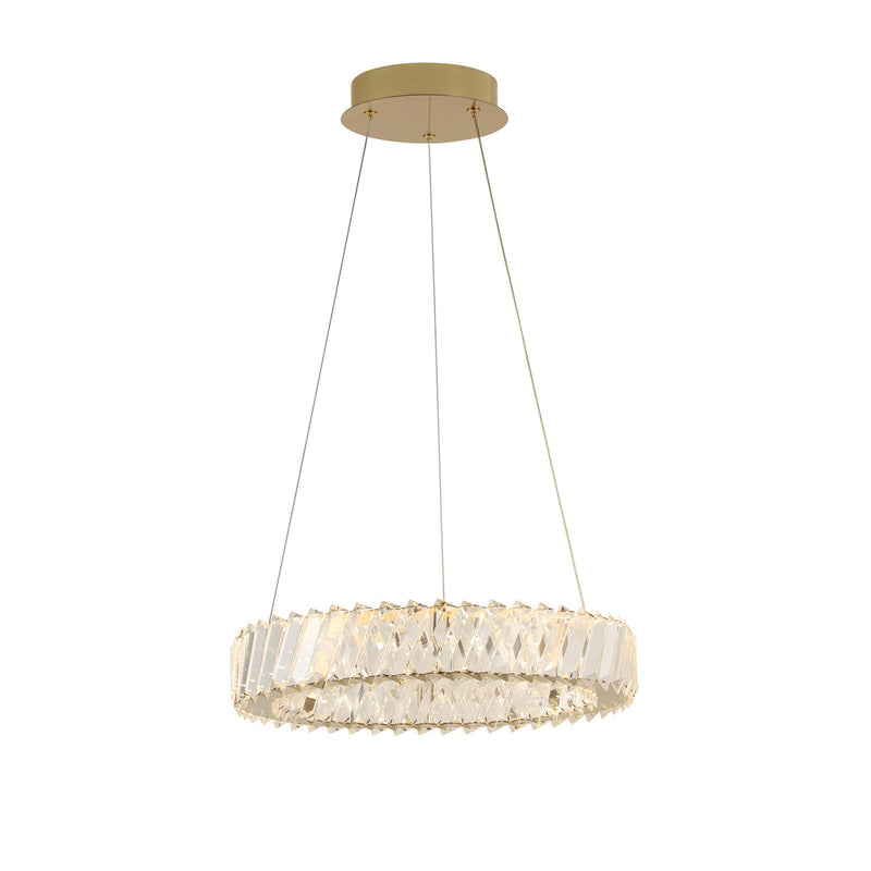 Varaluz 578C16SG LED Pendant, Satin Gold