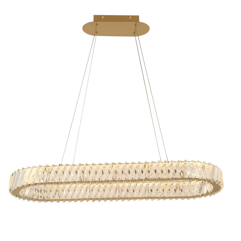 Varaluz 578N33SG LED Pendant, Satin Gold
