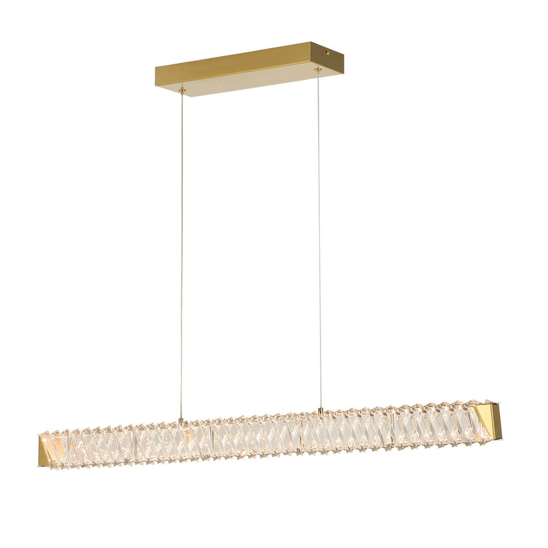 Varaluz 578N37SG LED Pendant, Satin Gold