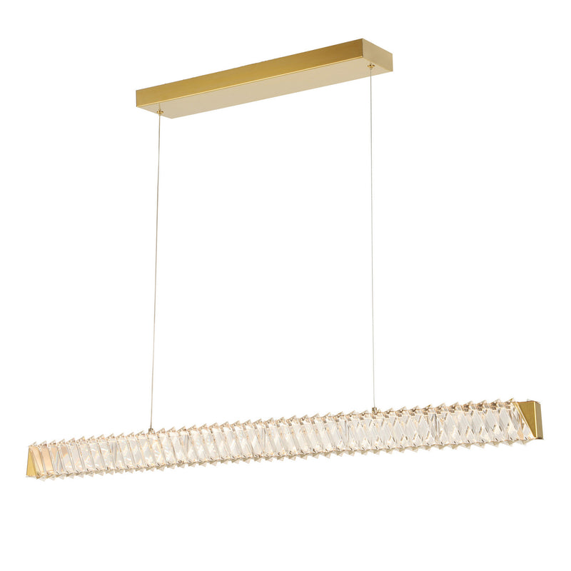 Varaluz 578N43SG LED Pendant, Satin Gold