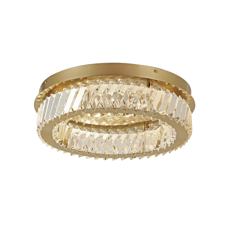 Varaluz 578S16SG LED Flush Mount, Satin Gold