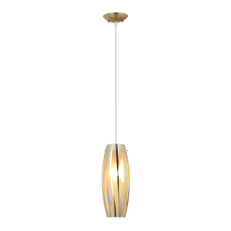 Varaluz AC1070SG One Light Pendant, Satin Gold