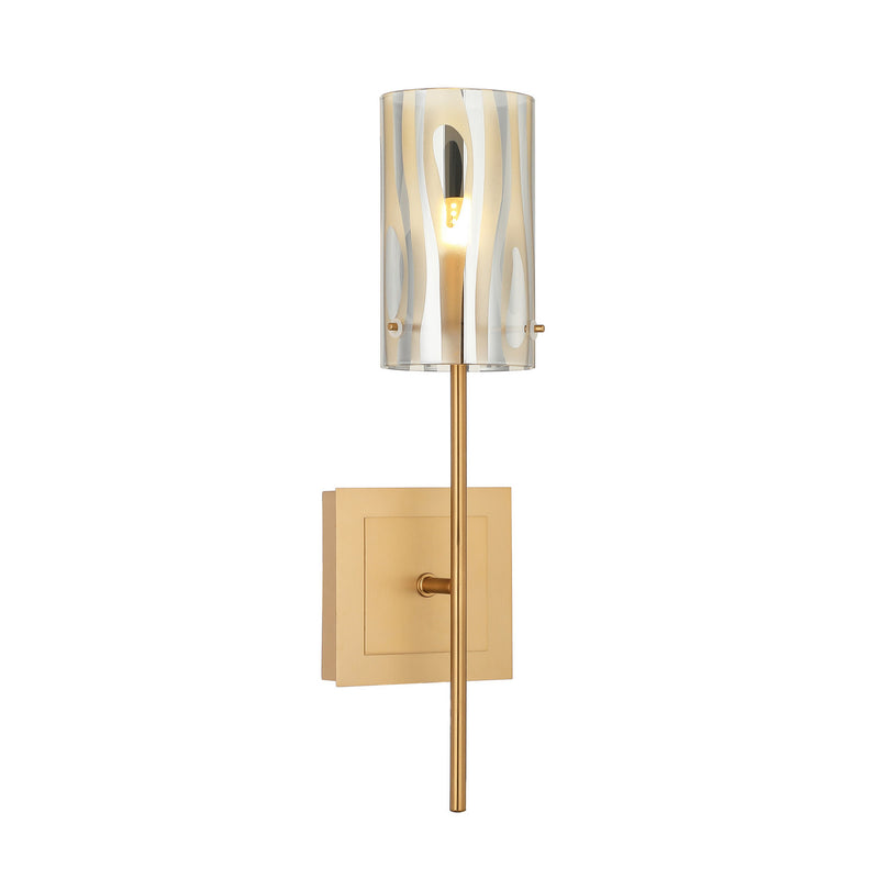 Varaluz AC1071SG One Light Wall Sconce, Satin Gold