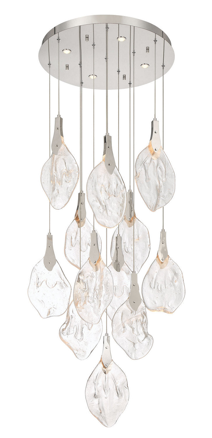 Eurofase 50102-013 LED Chandelier, Polished Nickel