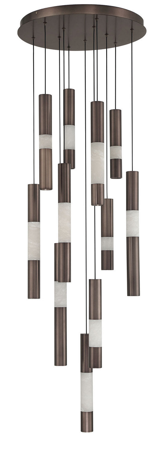 Eurofase 50119-028 LED Chandelier, Harlow Bronze