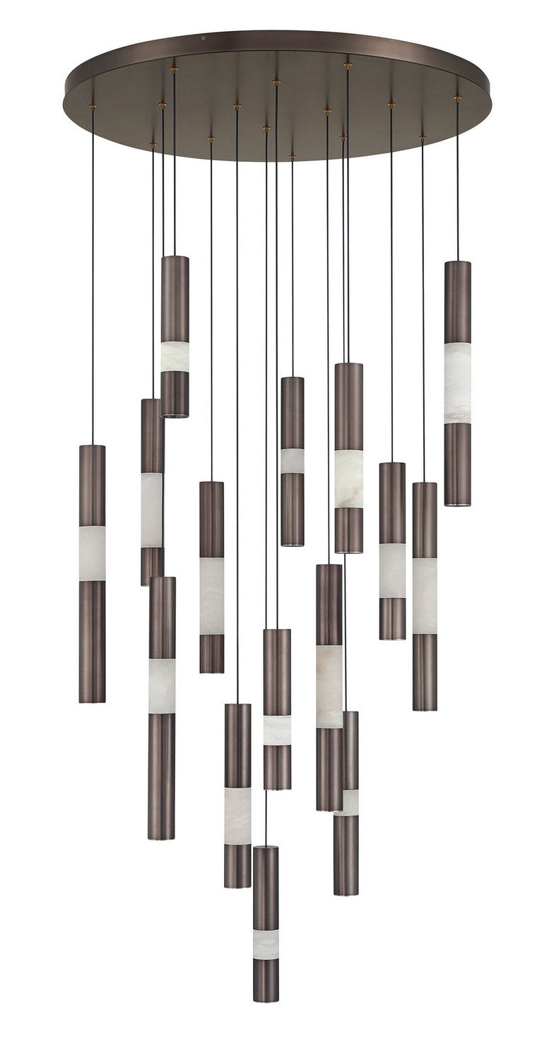 Eurofase 50120-024 LED Chandelier, Harlow Bronze