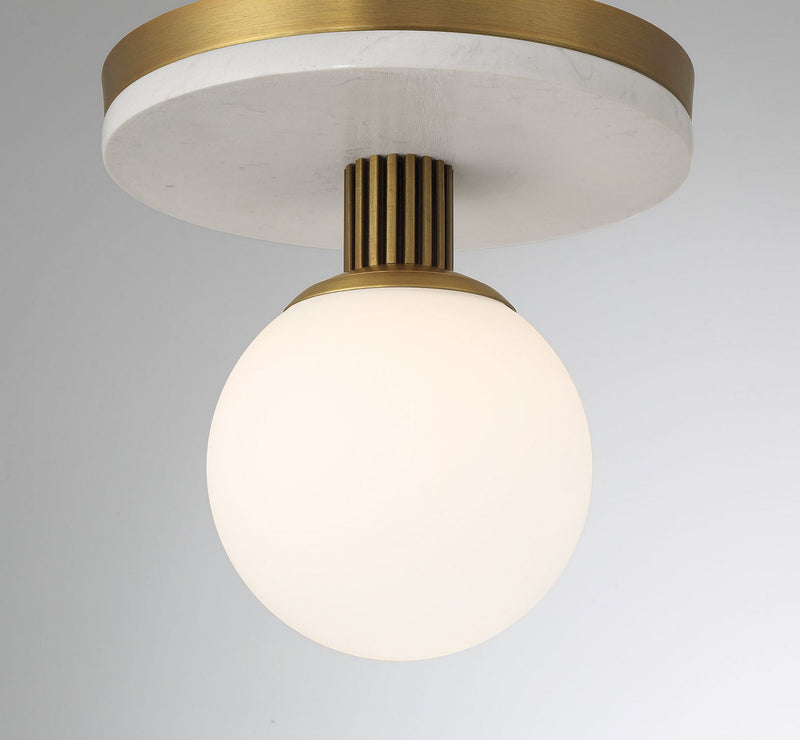 Eurofase 50187-010 LED Flush Mount, Antique Brass