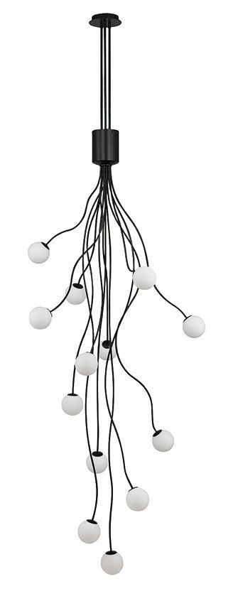 Eurofase 50256-013 LED Chandelier, Matte Black