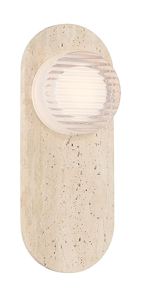 Eurofase 50272-013 LED Outdoor Wall Sconce, Travertine