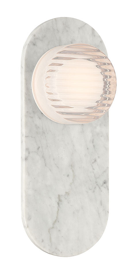 Eurofase 50273-010 LED Outdoor Wall Sconce, Marble White