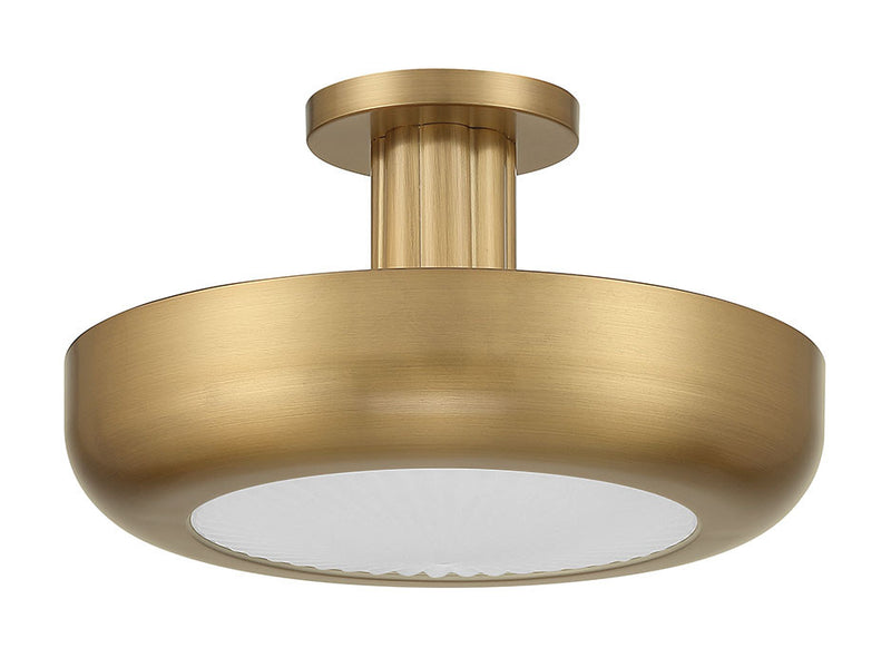 Eurofase 50389-025 LED Semi-Flush Mount, Antique Brass