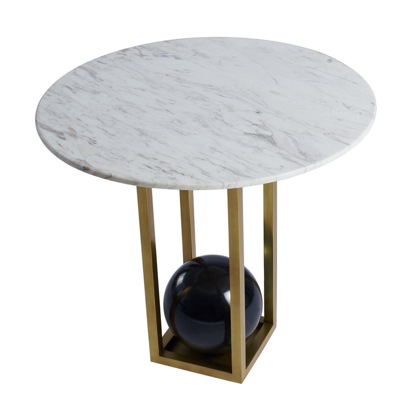 Kalco 801004 Table, Natural Brass