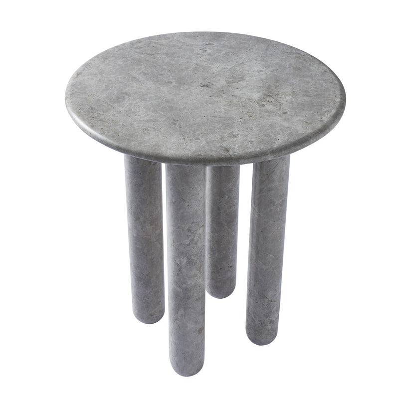 Kalco 801204 Table, Natural Gray Marble
