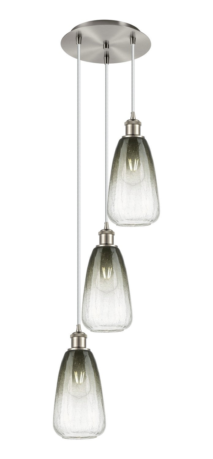 Innovations 113B-3P-SN-G480-6SL Three Light Pendant, Brushed Satin Nickel