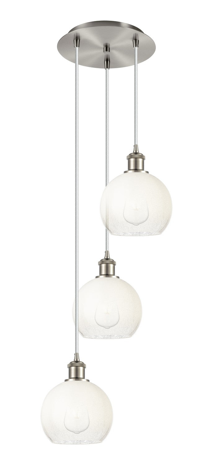 Innovations 113B-3P-SN-G483-8OP Three Light Pendant, Brushed Satin Nickel