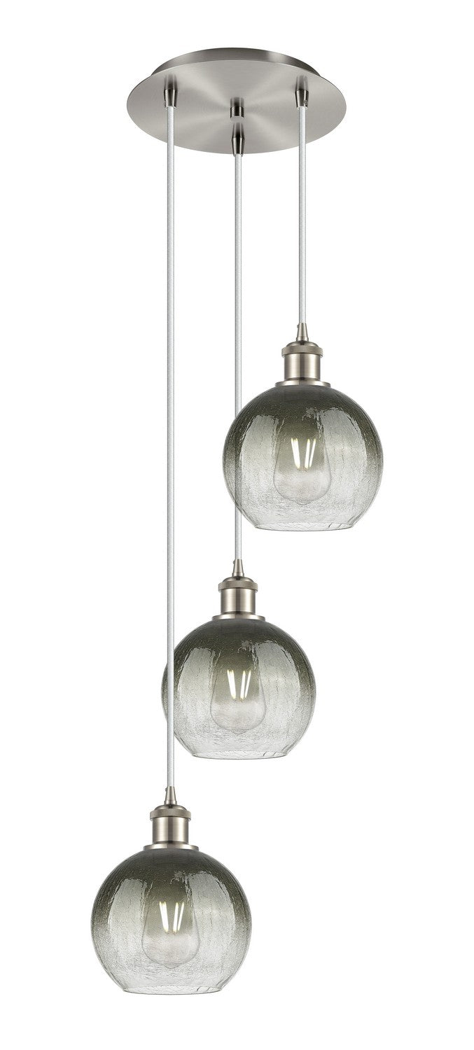 Innovations 113B-3P-SN-G483-8SL Three Light Pendant, Brushed Satin Nickel