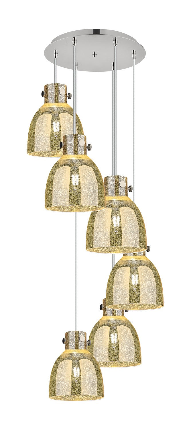 Innovations 116-410-1PS-PN-G412-8ME Six Light Pendant, Polished Nickel