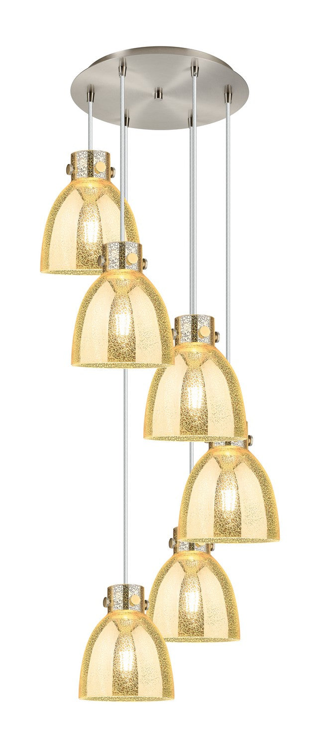 Innovations 116-410-1PS-SN-G412-8ME Six Light Pendant, Brushed Satin Nickel
