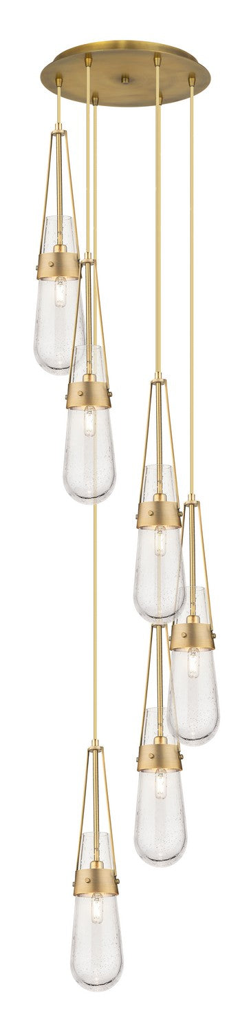 Innovations 116-452-1P-BB-G452-4SDY Six Light Pendant, Brushed Brass
