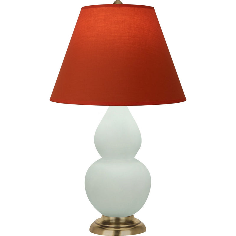 Robert Abbey MCL50T One Light Accent Lamp, Matte Celadon Glazed Ceramic w/Antique Natural Brass