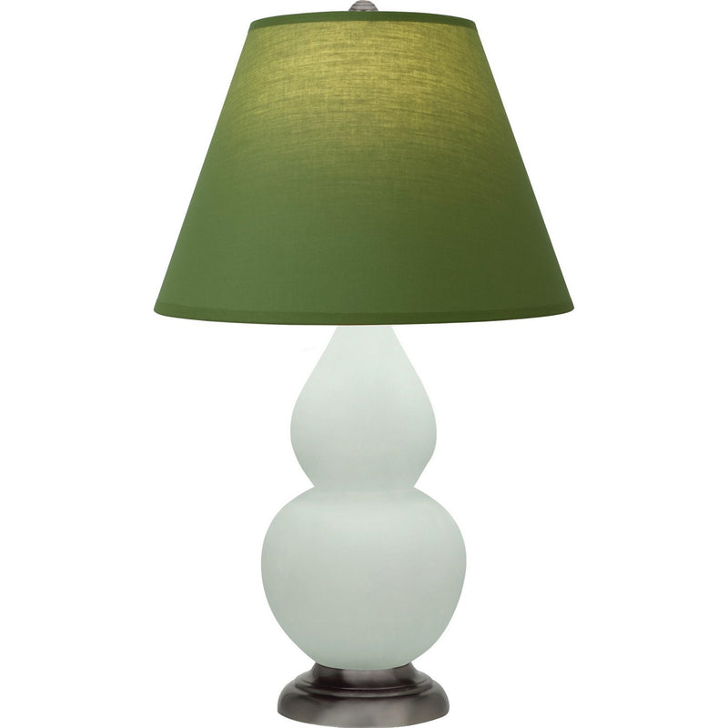 Robert Abbey MCL52G One Light Accent Lamp, Matte Celadon Glazed Ceramic w/Antique Silver