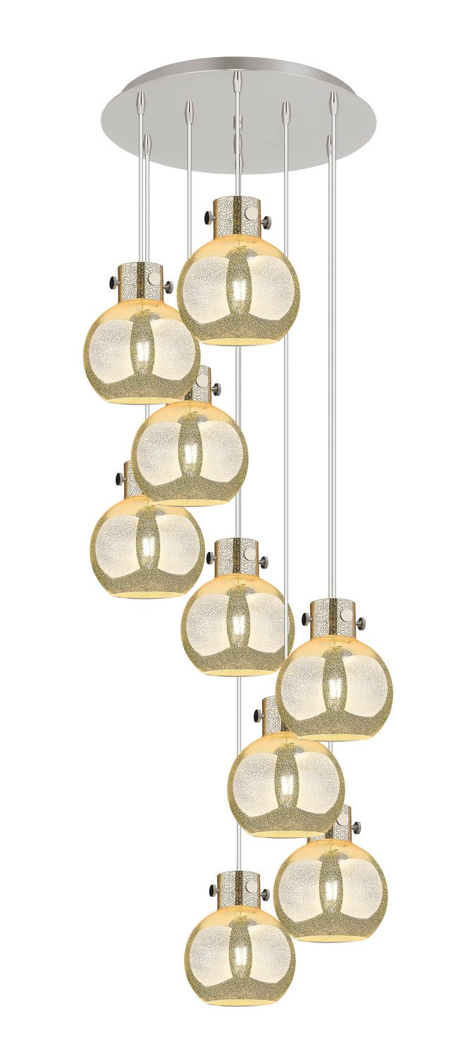 Innovations 119-410-1PS-PN-G410-8ME Nine Light Pendant, Polished Nickel