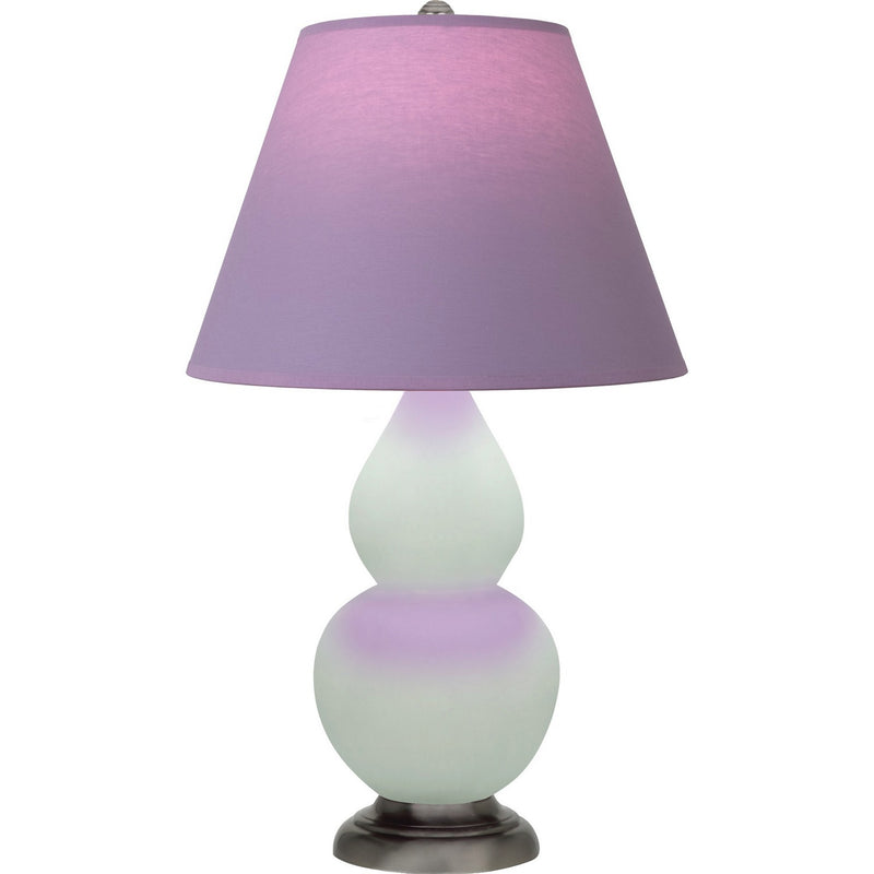 Robert Abbey MCL52L One Light Accent Lamp, Matte Celadon Glazed Ceramic w/Antique Silver