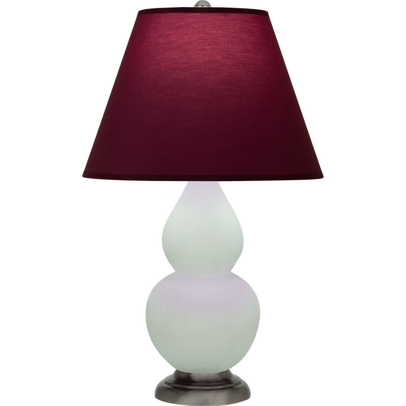 Robert Abbey MCL52P One Light Accent Lamp, Matte Celadon Glazed Ceramic w/Antique Silver