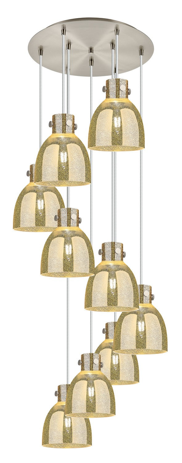 Innovations 119-410-1PS-SN-G412-8ME Nine Light Pendant, Brushed Satin Nickel