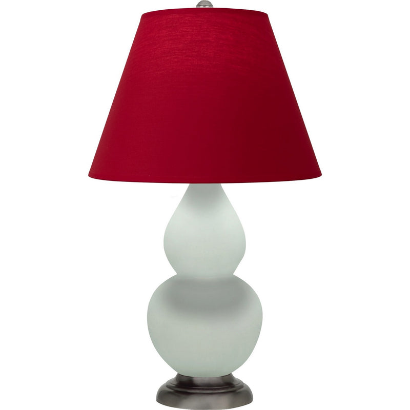 Robert Abbey MCL52R One Light Accent Lamp, Matte Celadon Glazed Ceramic w/Antique Silver