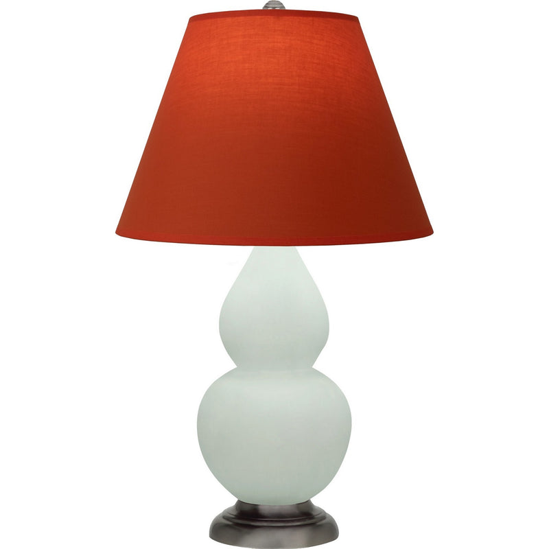 Robert Abbey MCL52T One Light Accent Lamp, Matte Celadon Glazed Ceramic w/Antique Silver