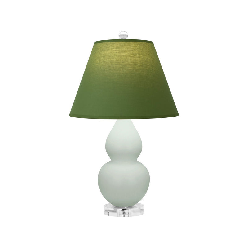 Robert Abbey MCL53G One Light Accent Lamp, Matte Celadon Glazed Ceramic w/Lucite