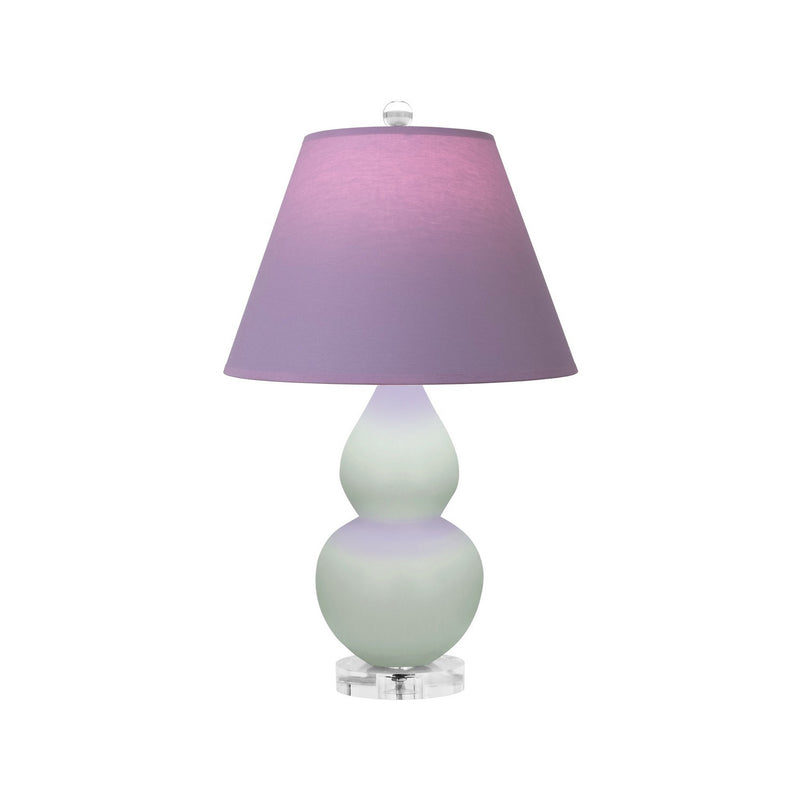 Robert Abbey MCL53L One Light Accent Lamp, Matte Celadon Glazed Ceramic w/Lucite