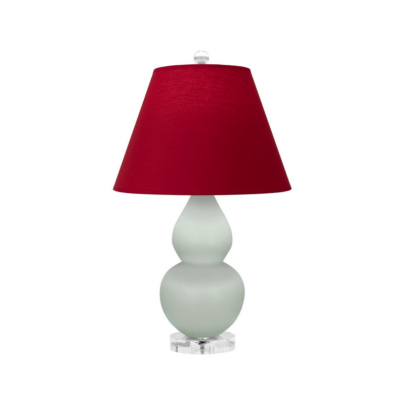 Robert Abbey MCL53R One Light Accent Lamp, Matte Celadon Glazed Ceramic w/Lucite