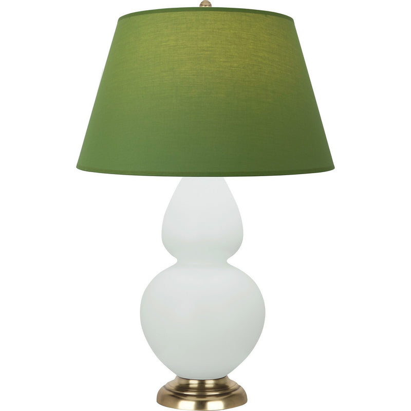 Robert Abbey MCL55G One Light Table Lamp, Matte Celadon Glazed Ceramic w/Antique Natural Brass