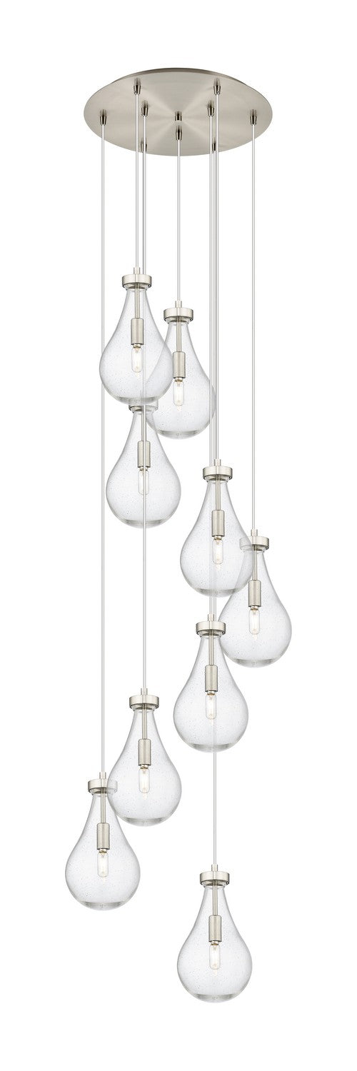 Innovations 119-451-1P-SN-G451-7SDY Nine Light Pendant, Brushed Satin Nickel