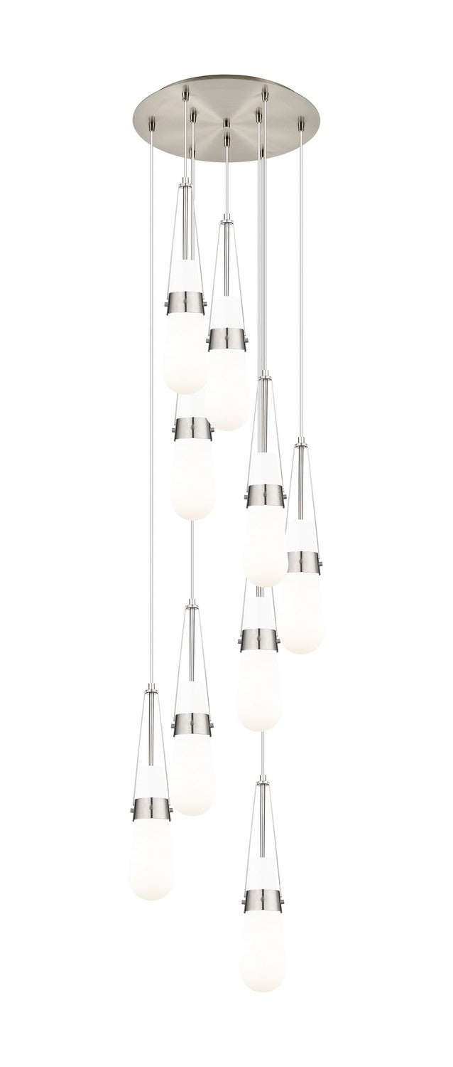 Innovations 119-452-1P-SN-G452-4GWH Nine Light Pendant, Brushed Satin Nickel