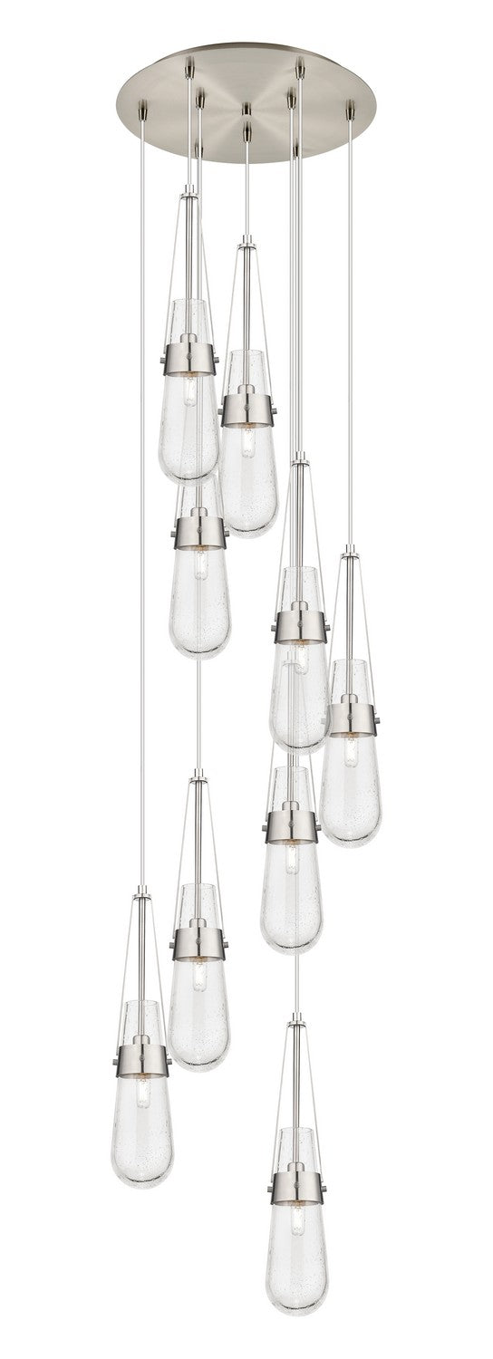 Innovations 119-452-1P-SN-G452-4SDY Nine Light Pendant, Brushed Satin Nickel
