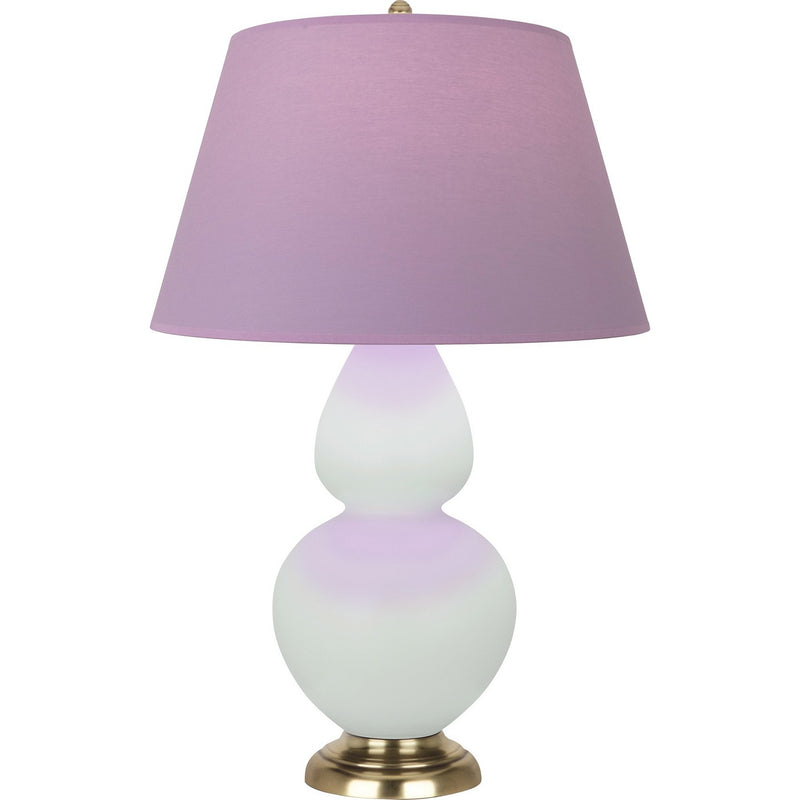 Robert Abbey MCL55L One Light Table Lamp, Matte Celadon Glazed Ceramic w/Antique Natural Brass