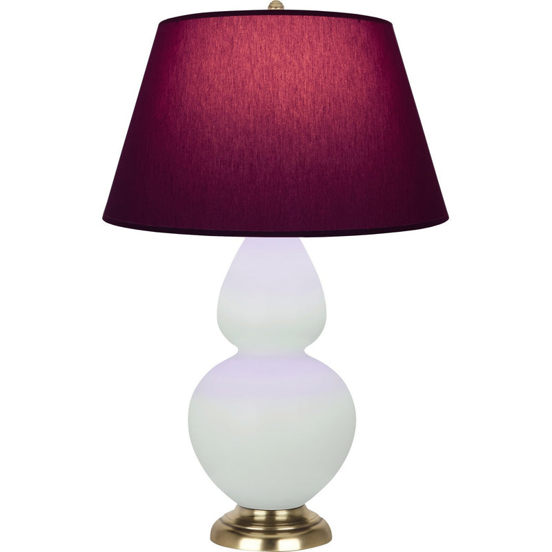 Robert Abbey MCL55P One Light Table Lamp, Matte Celadon Glazed Ceramic w/Antique Natural Brass