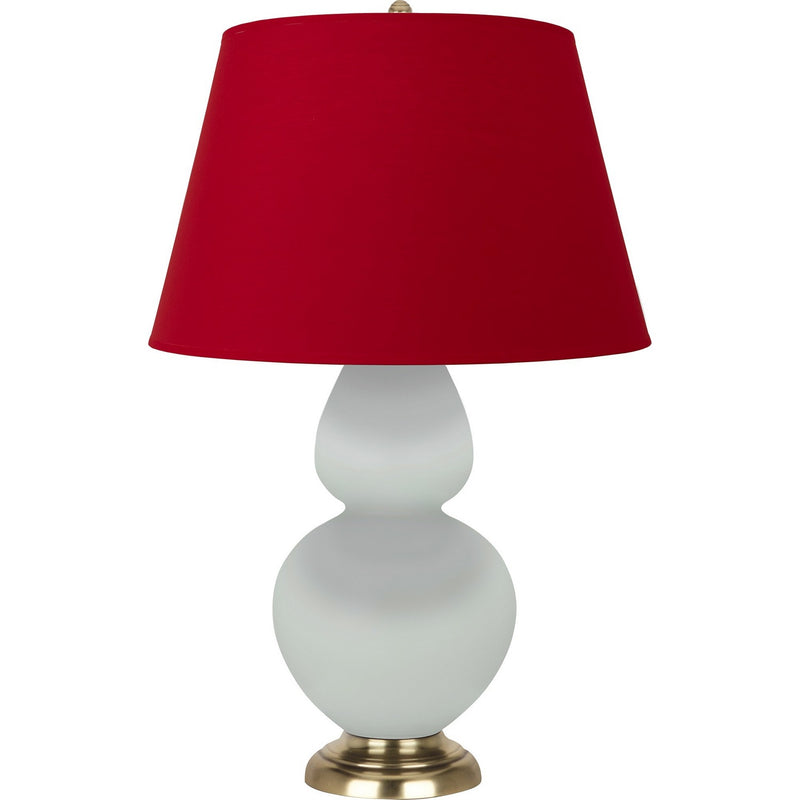 Robert Abbey MCL55R One Light Table Lamp, Matte Celadon Glazed Ceramic w/Antique Natural Brass