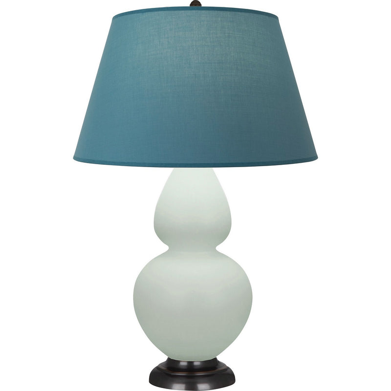 Robert Abbey MCL57B One Light Table Lamp, Matte Celadon Glazed Ceramic w/Deep Patina Bronze
