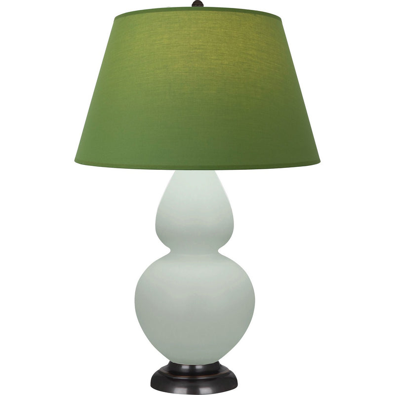 Robert Abbey MCL57G One Light Table Lamp, Matte Celadon Glazed Ceramic w/Deep Patina Bronze