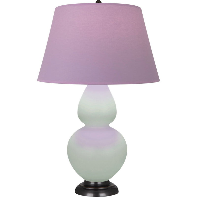 Robert Abbey MCL57L One Light Table Lamp, Matte Celadon Glazed Ceramic w/Deep Patina Bronze