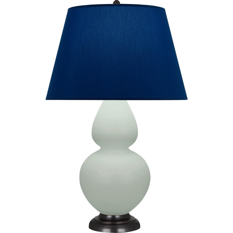 Robert Abbey MCL57N One Light Table Lamp, Matte Celadon Glazed Ceramic w/Deep Patina Bronze