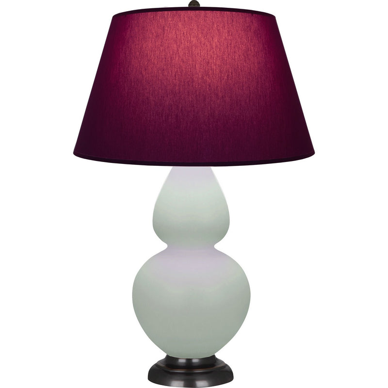 Robert Abbey MCL57P One Light Table Lamp, Matte Celadon Glazed Ceramic w/Deep Patina Bronze