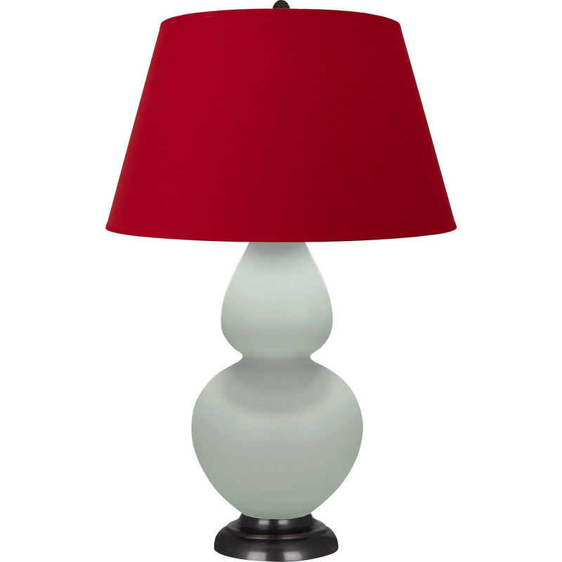 Robert Abbey MCL57R One Light Table Lamp, Matte Celadon Glazed Ceramic w/Deep Patina Bronze