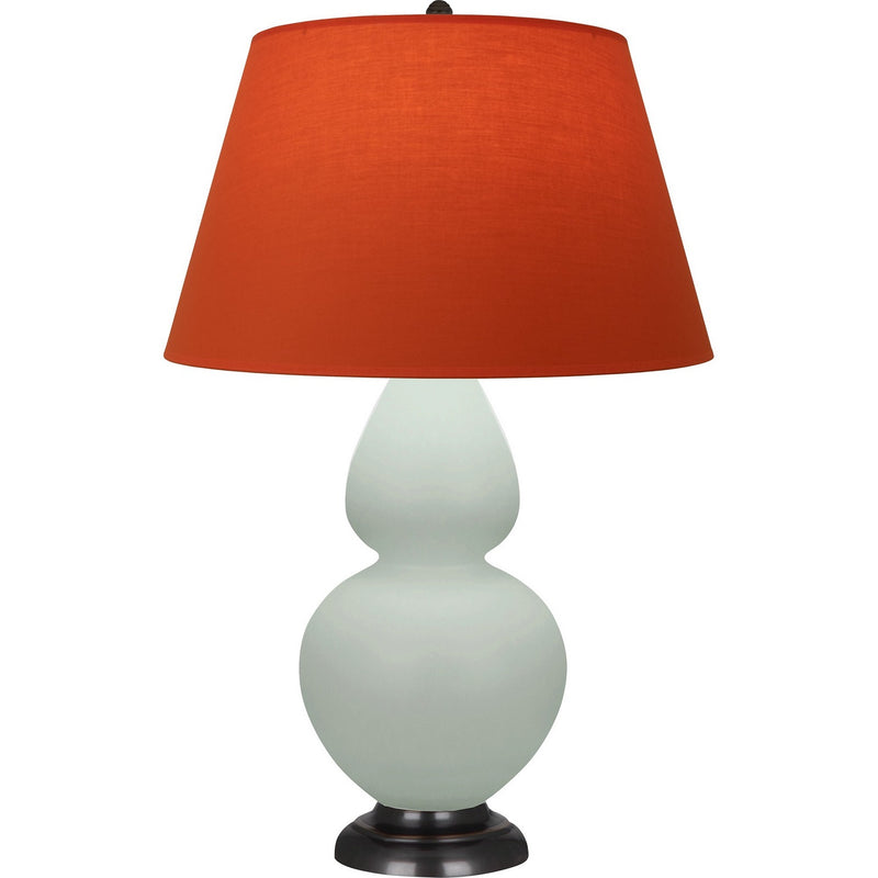 Robert Abbey MCL57T One Light Table Lamp, Matte Celadon Glazed Ceramic w/Deep Patina Bronze