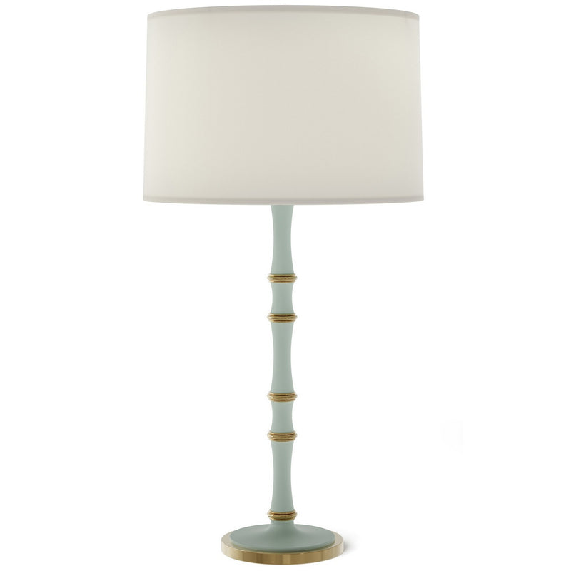 Robert Abbey MCL71 One Light Table Lamp, Matte Celadon w/Modern Brass