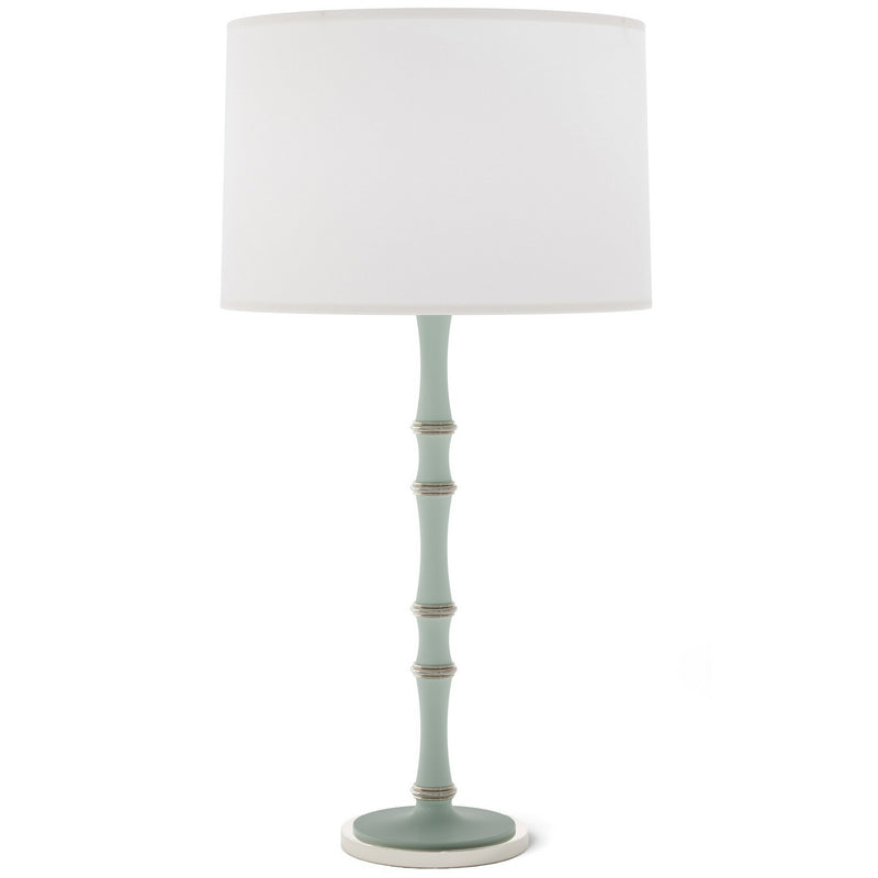 Robert Abbey MCL72 One Light Table Lamp, Matte Celadon w/Polished Nickel